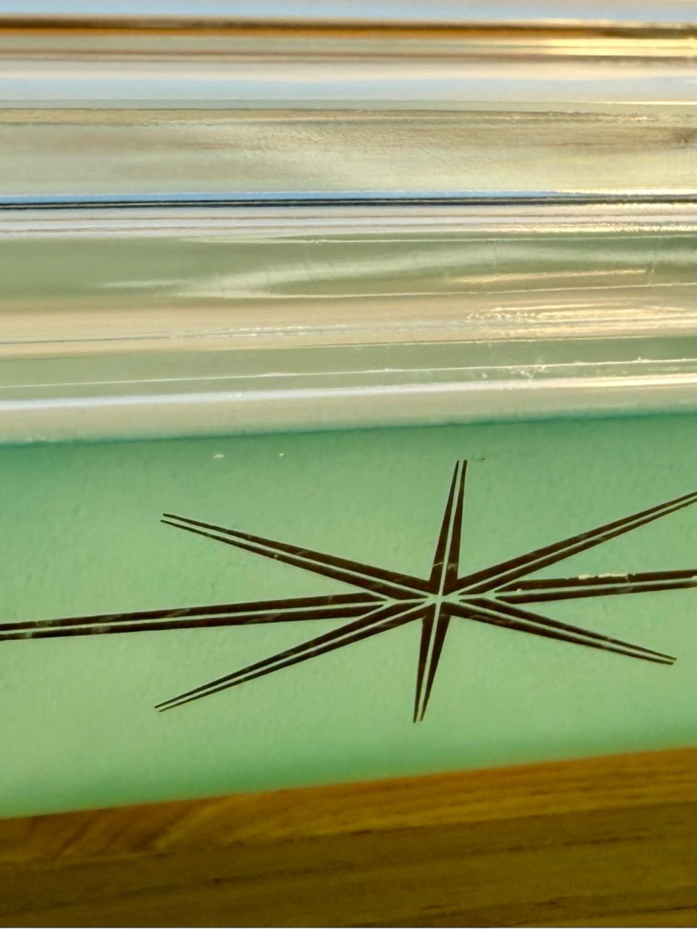 Rare 1960 Pyrex Collectible Atomic Starburst 575-B 2 Qt. Space Saver Holy Grail - Picture 12 of 16